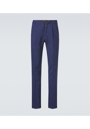Slowear Linen, wool and silk tapered pants
