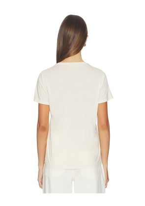 Lauren Moshi Organic Strawberry Vintage Tee in Ivory. Size XS. Also in S.
