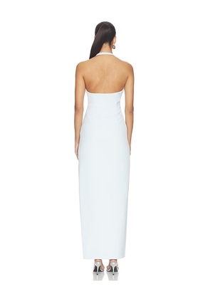 MISHA The Lusi Crepe Maxi Dress in Baby Blue. Size XXS. Also in XS, S, M, L.