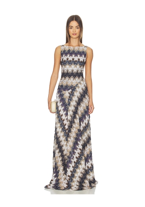 Missoni Sleeveless Long Dress in Navy. Size 36/0. Also in 40/4, 42/6.