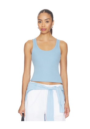 L'AGENCE Adira Scoop Tank in Baby Blue. Size XS. Also in S, M, L.