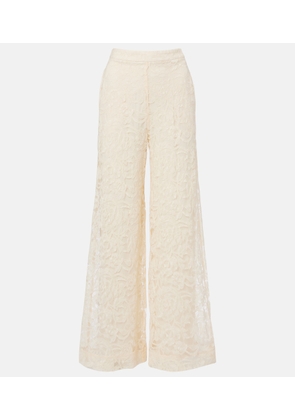 Zimmermann Carousel lace wide-leg pants