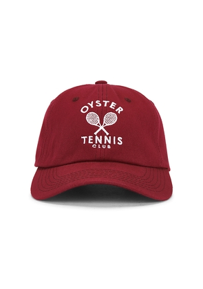 Oyster On Court Members Hat in Burgundy.