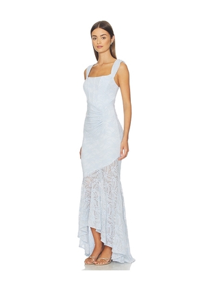 MORE TO COME Micah Corset Dress in Baby Blue. Size XXS. Also in XS, S.