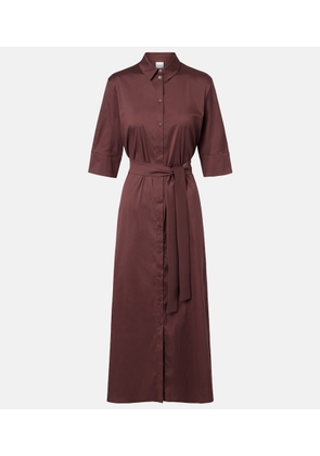 Max Mara Cognac cotton-blend midi dress