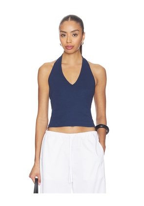 NILI LOTAN Britt Halter Top in Navy. Size XS. Also in S, M, L.