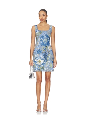 Le Superbe Blue Sky Cote D Azur Tank Dress in Blue. Size 0. Also in 2, 4, 6, 8, 10.