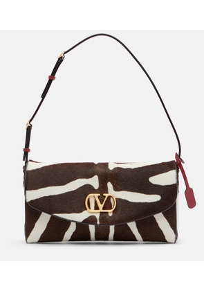 Valentino Garavani DeVain zebra-print calf hair shoulder bag