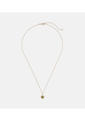Stone and Strand Kensington 14kt gold necklace with peridot