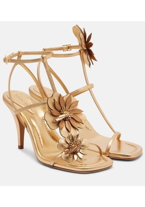 Zimmermann Belara metallic leather sandals
