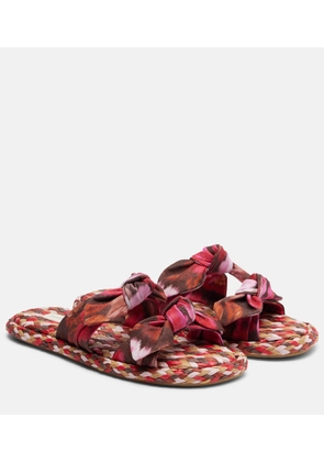 Zimmermann Carousel printed espadrille slides