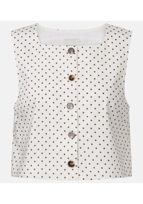Posse Rio polka-dot crop top
