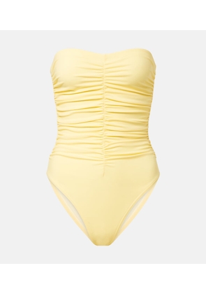 Karla Colletto Gathered bandeau swimsuit