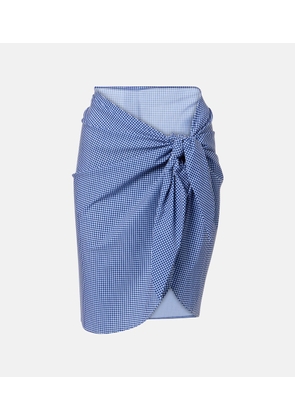 Karla Colletto Gingham beach cover-up