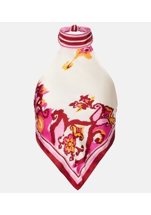 Poupette St Barth Guilia printed halterneck top