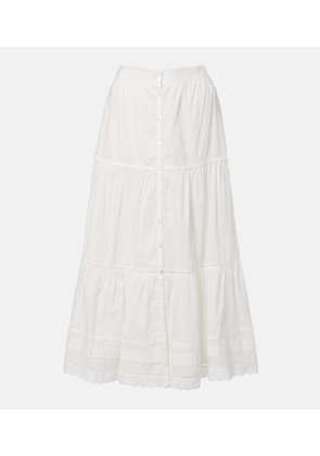 Poupette St Barth Ines broderie anglaise maxi skirt
