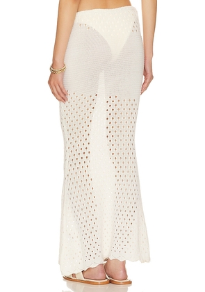 SNDYS Whitehaven Skirt in White. Size XL. Also in L.