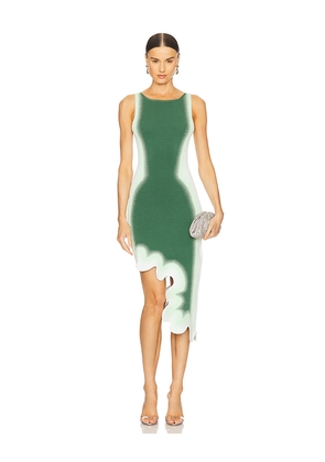 PH5 Aster Reversible Wavy Asymmetric Dress in Green. Size XS. Also in M.