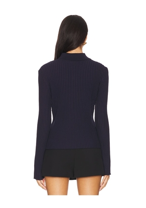 Rue Sophie ?mile Knit Top in Navy. Size M. Also in S, L.
