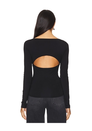 The Line by K Oisin Top in Black. Size M. Also in XS, S, L, XL.