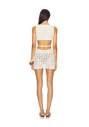superdown Fraya Mini Dress in Neutral. Size M. Also in XS, S, L.