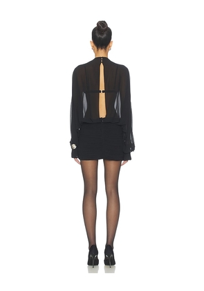 SEROYA Minette Mini Dress in Black. Size M. Also in XXS.