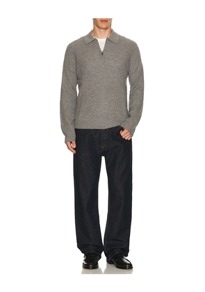 Rails Monty Quarter Zip Polo in Grey. Size S. Also in M, XL/1X.