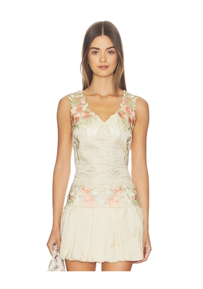 Tularosa Lorraine Top in Ivory. Size XXS. Also in XS, S, M, L, XL.