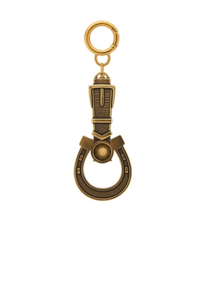 petit moments Horseshoe Keychain in Metallic Gold.