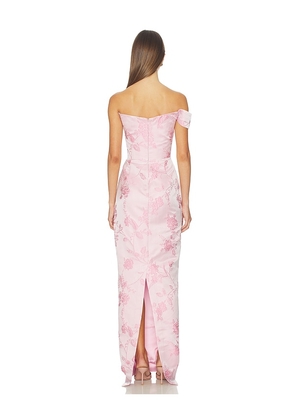 SAU LEE Jackson Brocade Gown in Pink. Size 0. Also in 00, 2.