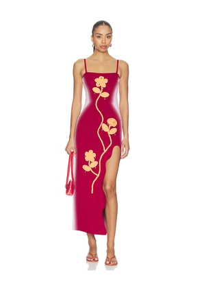 PH5 Sherry Crochet Maxi Tank Dress in Red. Size XS. Also in L, M, S, XL.