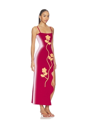PH5 Sherry Crochet Maxi Tank Dress in Red. Size XS. Also in S, M, XL.
