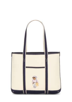 Polo Ralph Lauren Canvas Tote Bag in Cream.
