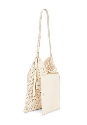 Polo Ralph Lauren Messenger Bag in Ivory.