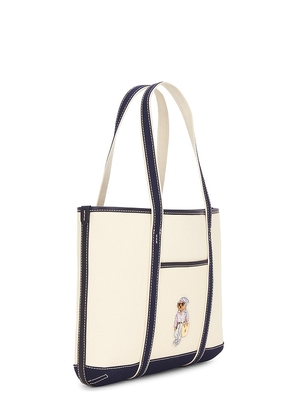 Polo Ralph Lauren Canvas Tote Bag in Cream.