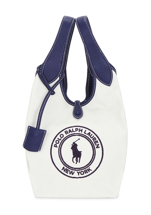 Polo Ralph Lauren Canvas Tote Bag in White.