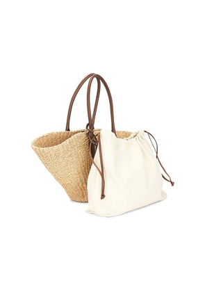 Polo Ralph Lauren Raffia Stripe Tote Bag in Neutral.
