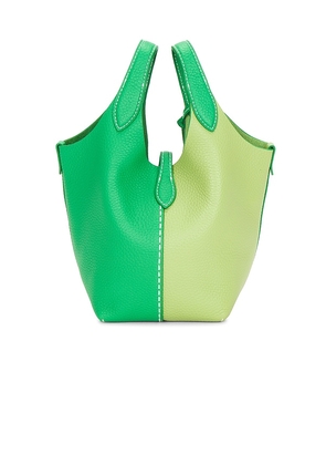Polo Ralph Lauren Shiny Drum Pebble Small Crossbody Bag in Green.