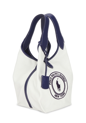 Polo Ralph Lauren Canvas Tote Bag in White.