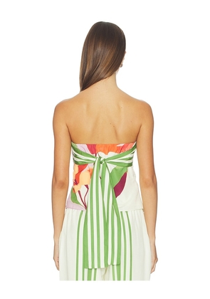 SOVERE Kalea Top in White,Green. Size XS. Also in S.