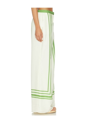 SOVERE Chase Pant in White,Green. Size XS. Also in M.