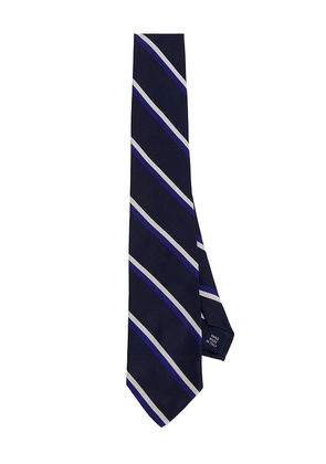 Polo Ralph Lauren Double Stripe Woven Neck Tie in Navy.