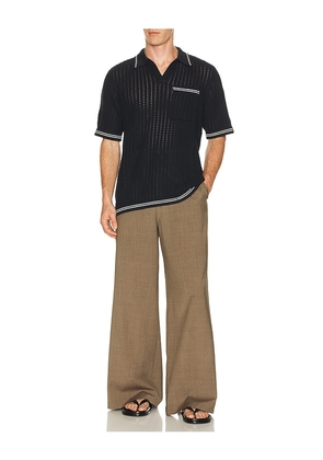 Rag & Bone Crochet Johnny Polo in Navy. Size S. Also in M, L, XL/1X.