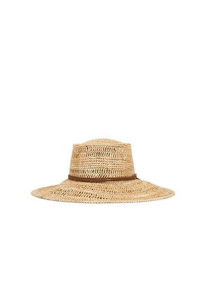 Rag & Bone Crochet Boater Hat in Neutral. Size S. Also in M, L.