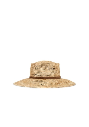 Rag & Bone Crochet Boater Hat in Neutral. Size S. Also in M, L.