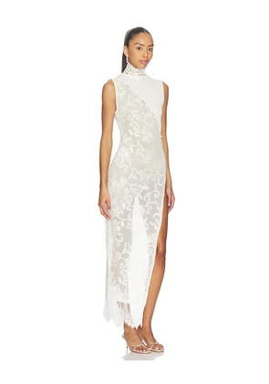 Yellow The Label Greta Lace Tunic Dress in White. Size S. Also in XS, M, L.