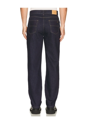 Percival Straight Leg Denim Jeans in Blue. Size 30. Also in 32, 34, 36.