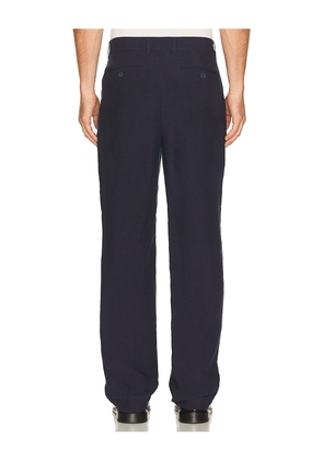 Percival Tailored Linen Trousers in Navy. Size 30. Also in 34, 36.