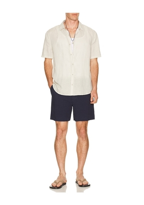 Percival Pleated Tailored Shorts in Navy. Size 30. Also in 32, 34, 36.