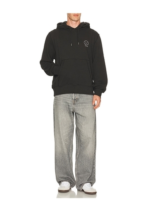 Rag & Bone Sour Face Embroidered Hoodie in Black. Size S. Also in M, L, XL/1X.